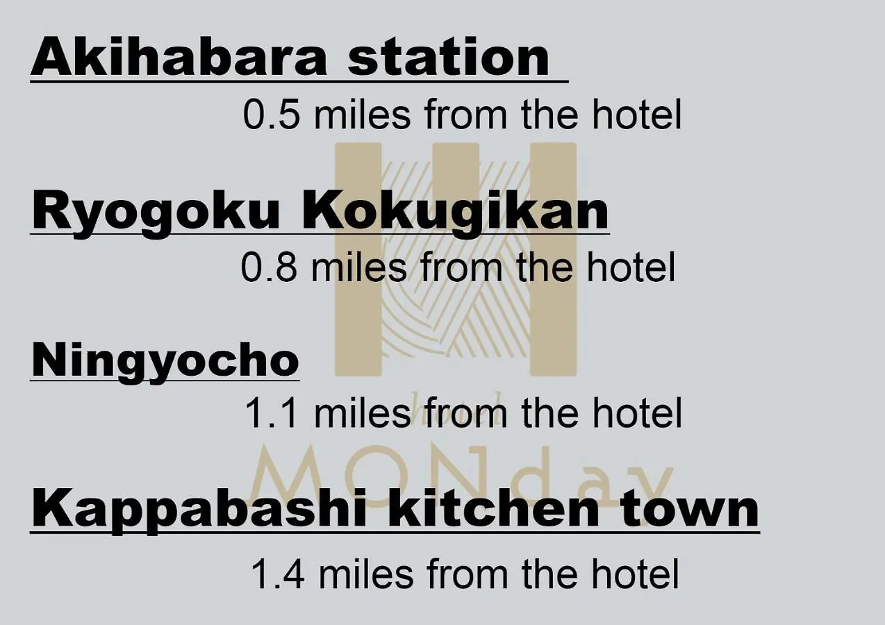 Monday Apart Premium Akihabara Asakusabashi Sta. Tokyo Japan